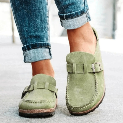 Cork Footbed Sandals with Buckle Strap for Women