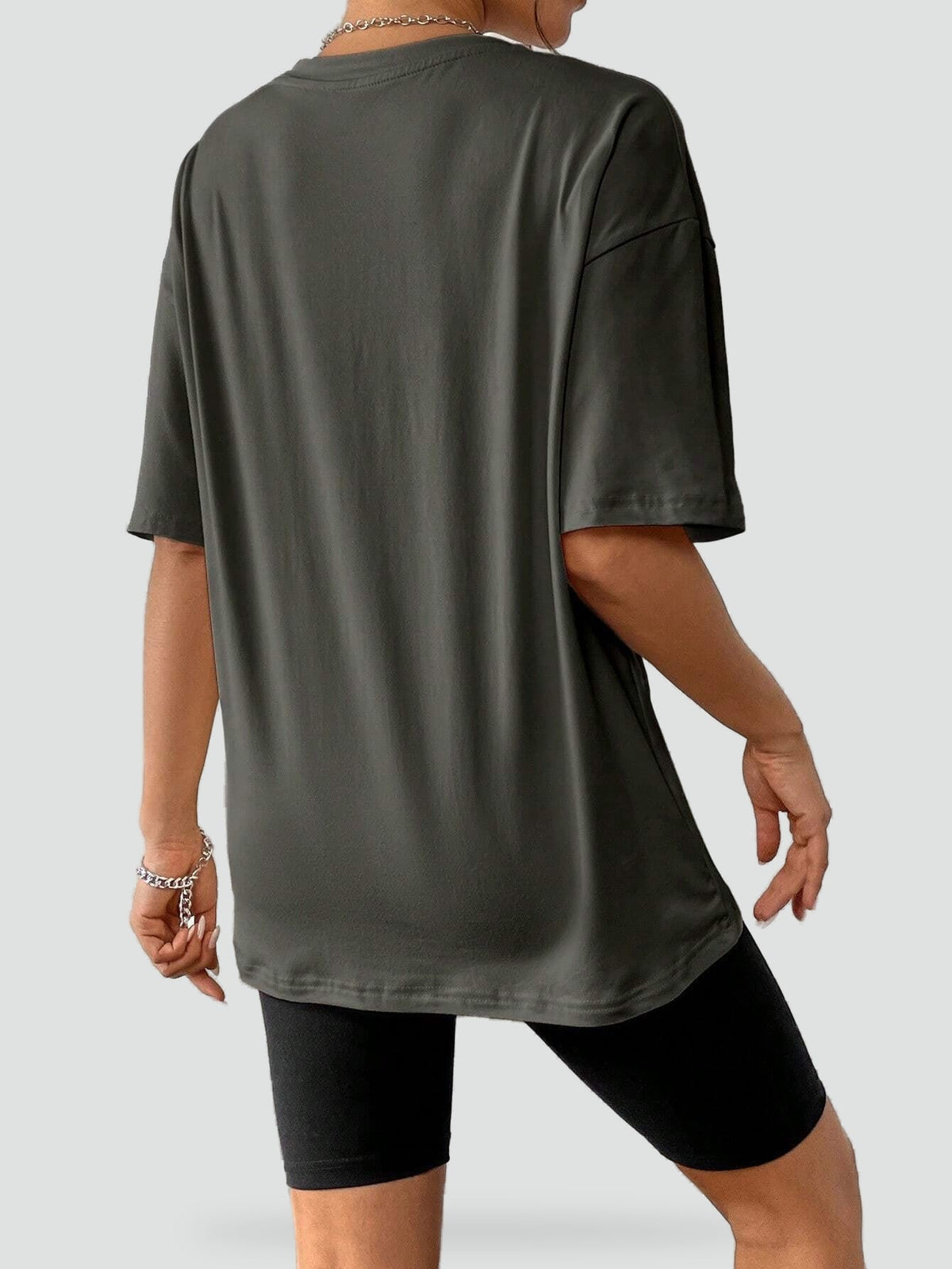 Printed Loose Fit Top with Relaxed Silhouette for Women