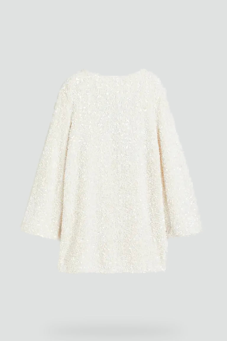 Sequin Mini Dress with Bow Detail for women