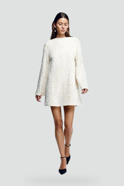 Sequin Mini Dress with Bow Detail for women