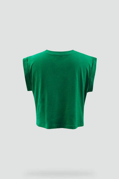 Graphic tie-front top for women