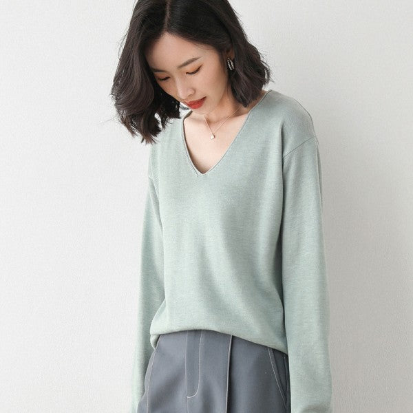 Fine Knit Round Neck Jumper