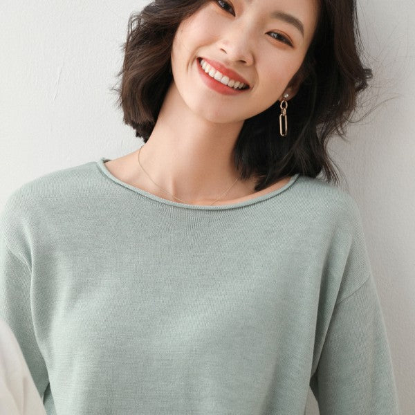 Fine Knit Round Neck Jumper