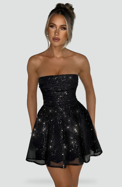 Midi Dress with Glitter Effect for Women