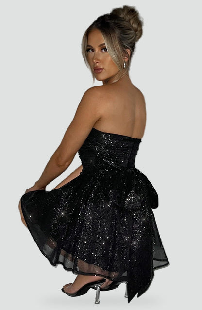 Midi Dress with Glitter Effect for Women