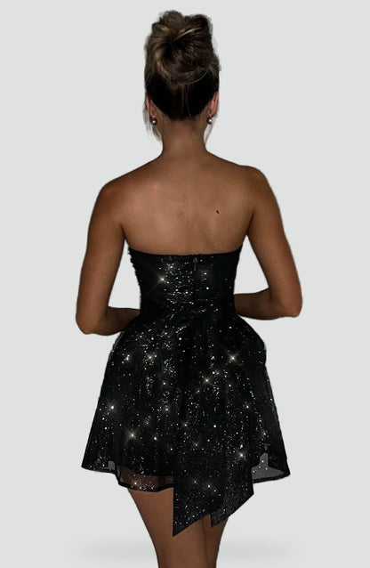 Midi Dress with Glitter Effect for Women