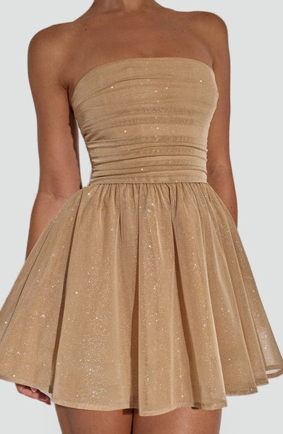 Midi Dress with Glitter Effect for Women