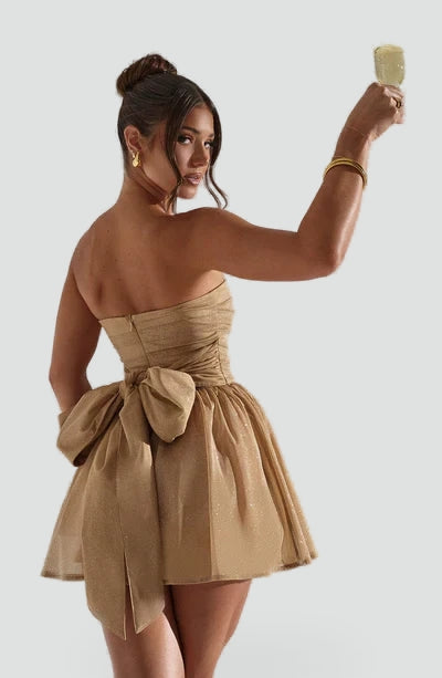Midi Dress with Glitter Effect for Women