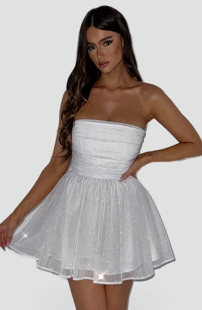 Midi Dress with Glitter Effect for Women