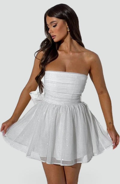 Midi Dress with Glitter Effect for Women