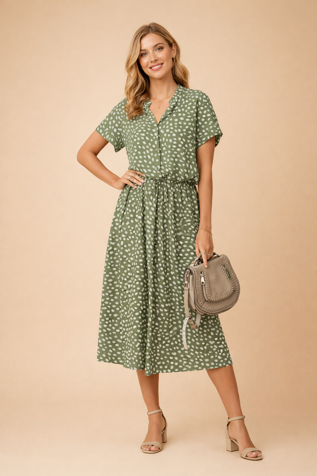Midi Dress Boho Summer Flowy Style for Women