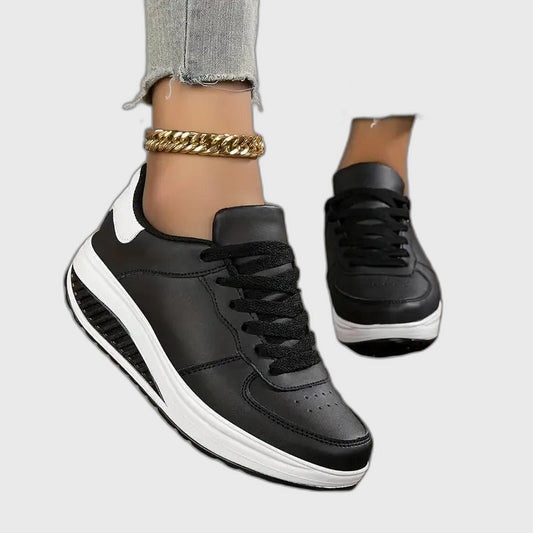Orthopedic Layered Lace-Up Sneakers for Women