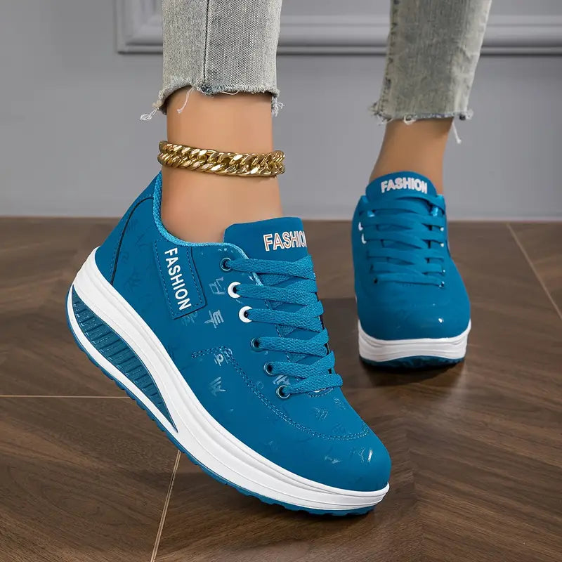 Orthopedic Layered Lace-Up Sneakers for Women