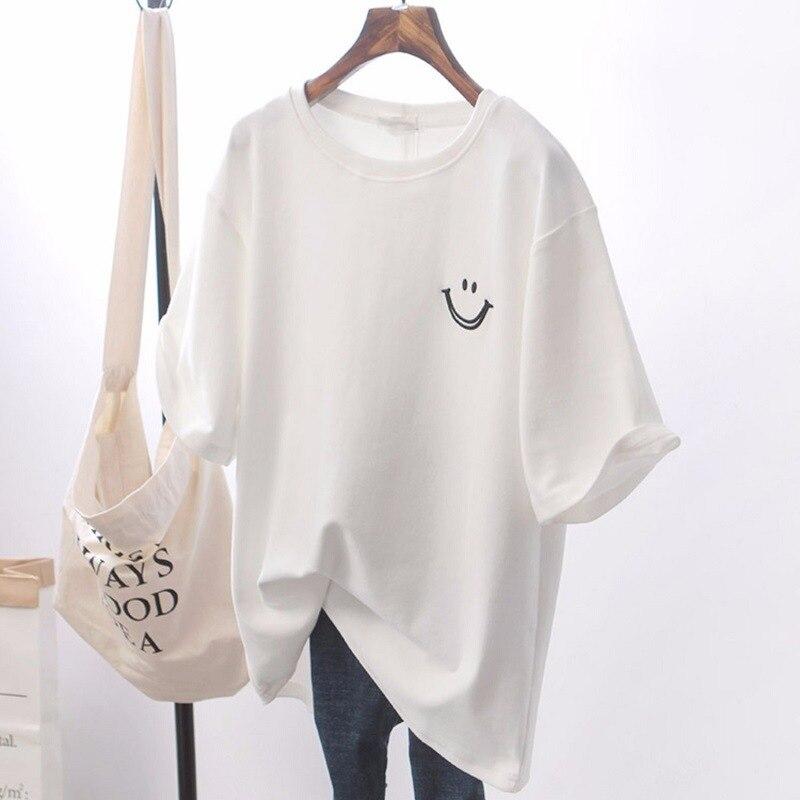 Cotton Printed Casual T-Shirt with Short Sleeve for Women