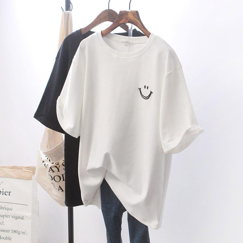 Cotton Printed Casual T-Shirt with Short Sleeve for Women