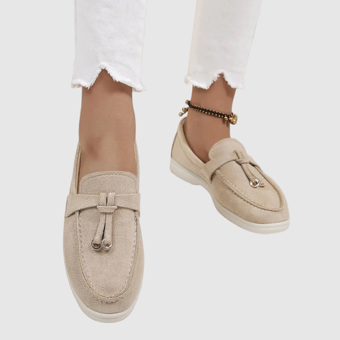Tassel Suede Loafers for Women