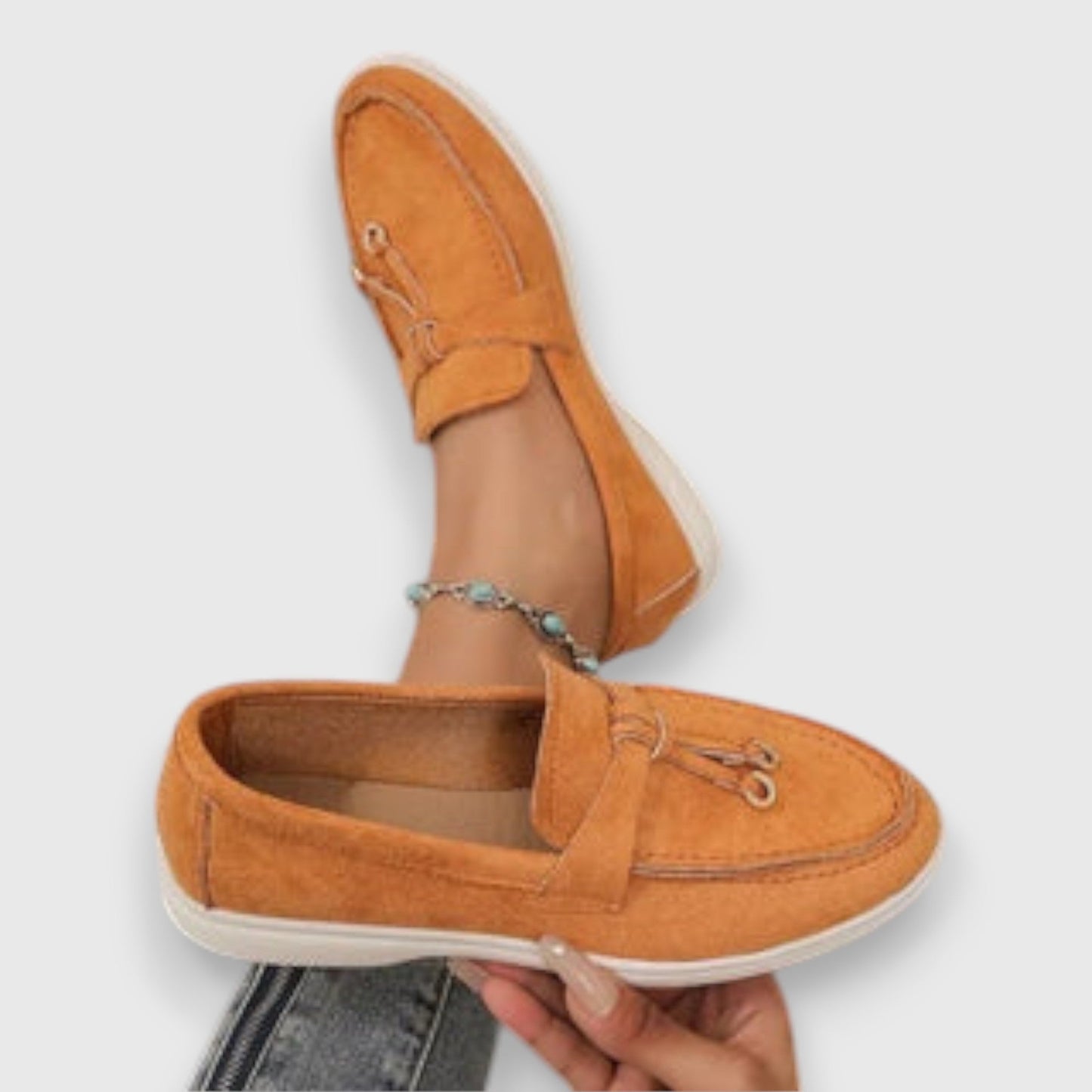 Tassel Suede Loafers for Women