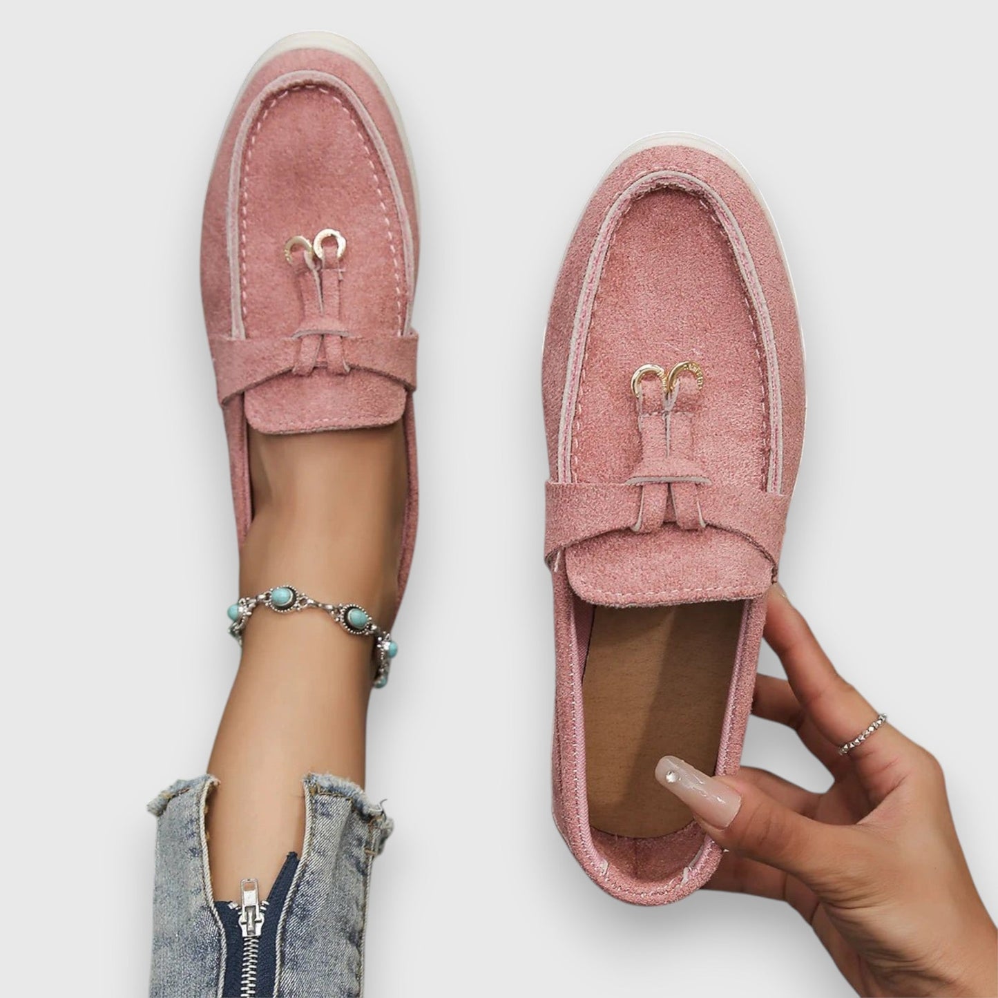Tassel Suede Loafers for Women