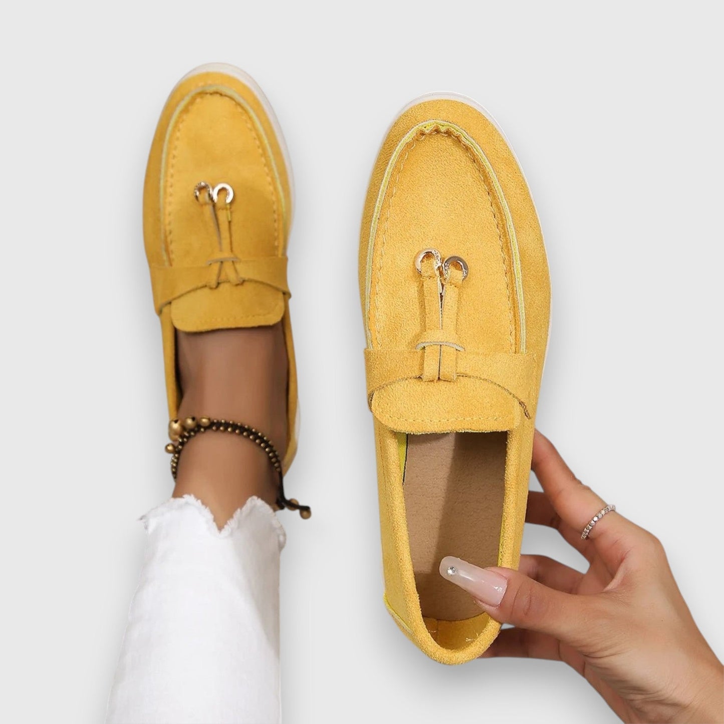 Tassel Suede Loafers for Women