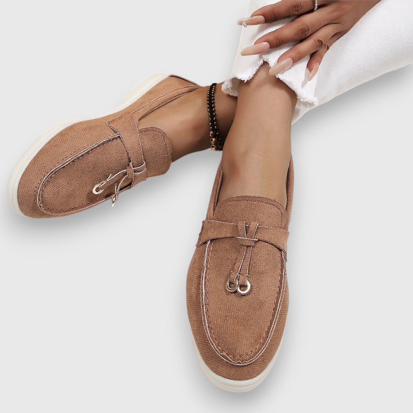 Tassel Suede Loafers for Women