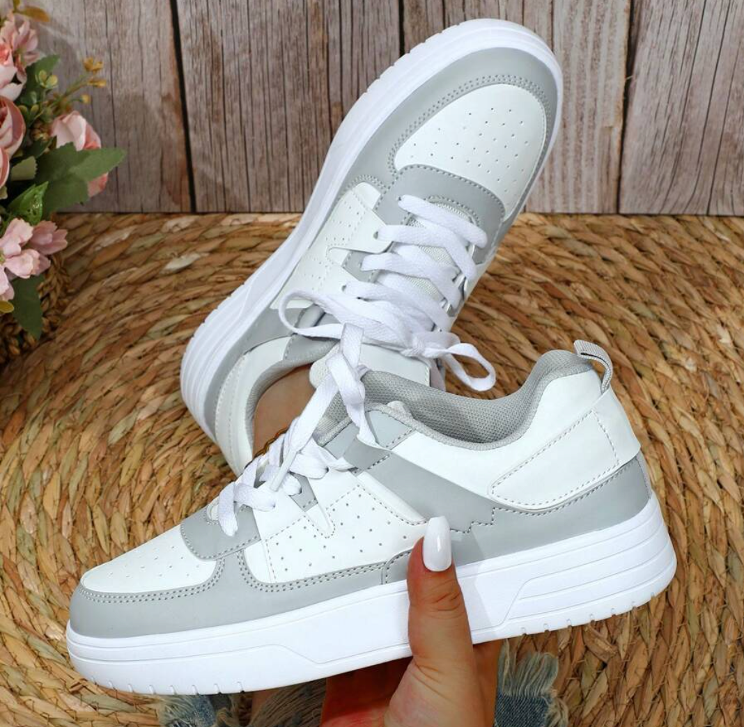 Orthopedic Lace-Up Sneakers for Women – Cushioned Comfort