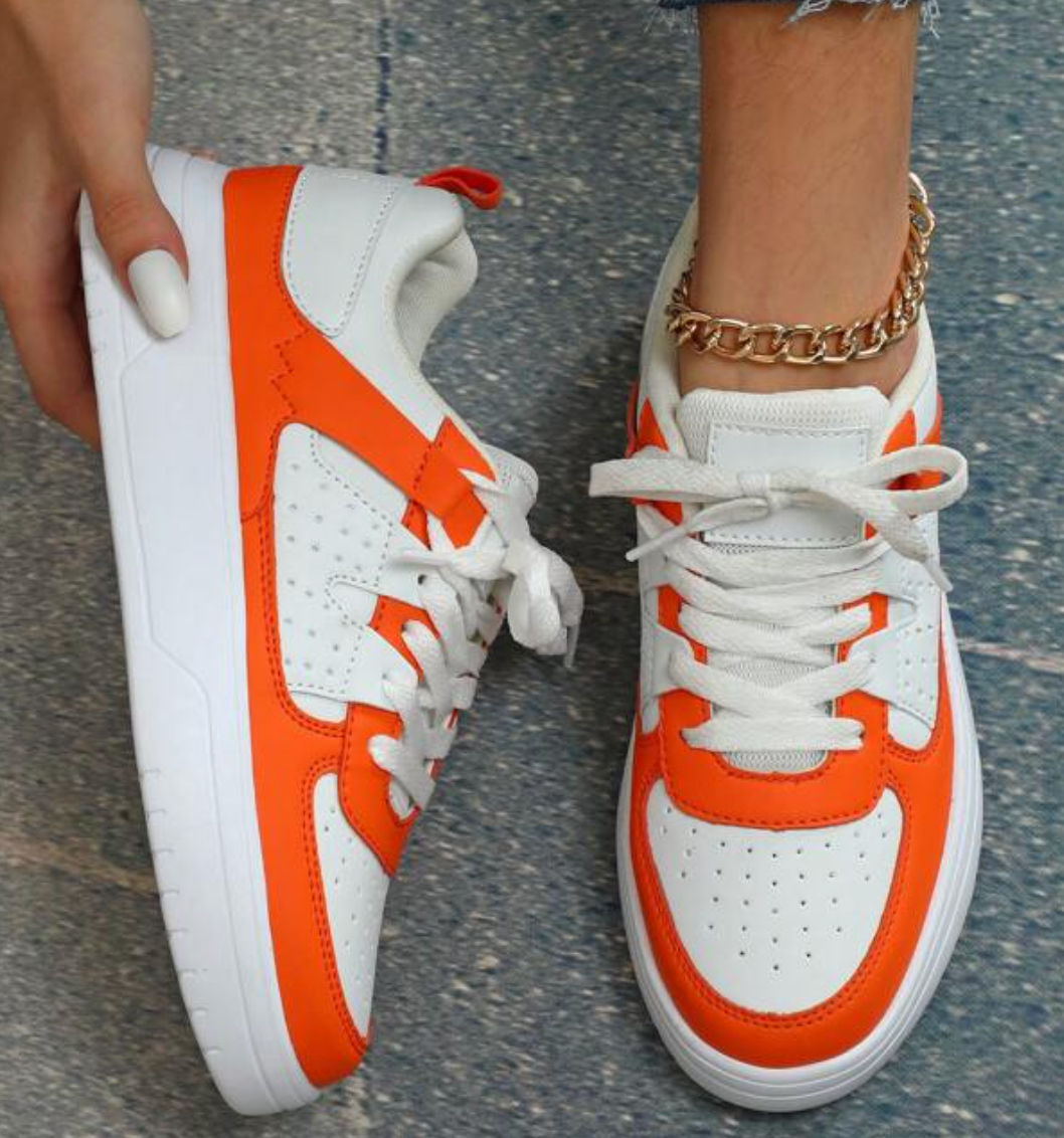 Orthopedic Lace-Up Sneakers for Women – Cushioned Comfort
