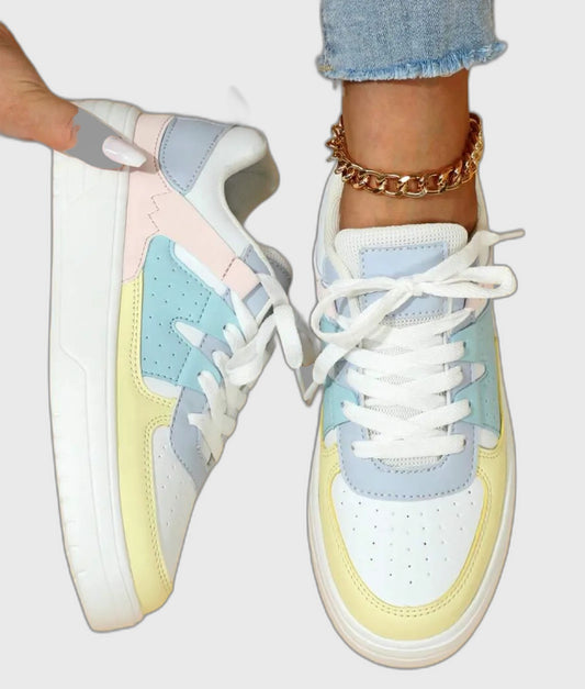 Orthopedic Lace-Up Sneakers for Women – Cushioned Comfort