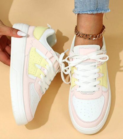 Orthopedic Lace-Up Sneakers for Women – Cushioned Comfort