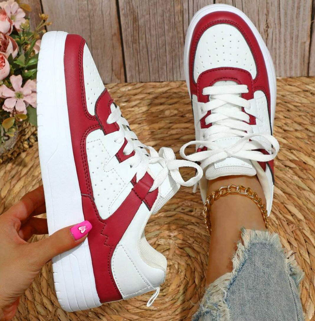 Orthopedic Lace-Up Sneakers for Women – Cushioned Comfort