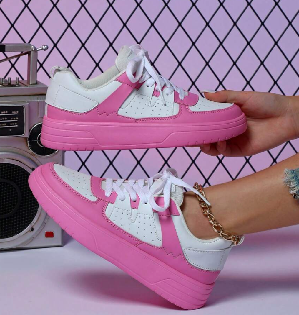 Orthopedic Lace-Up Sneakers for Women – Cushioned Comfort