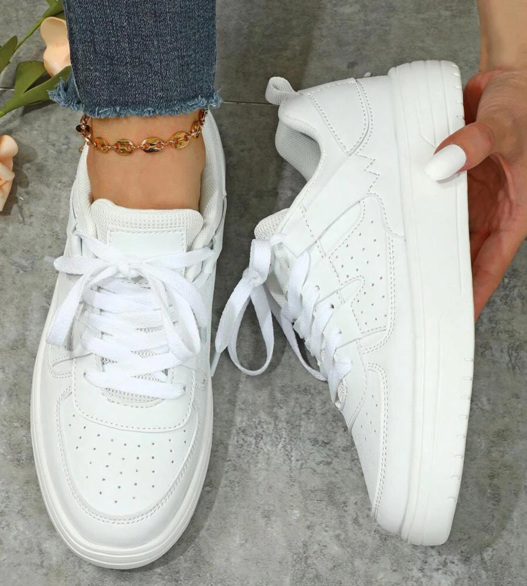 Orthopedic Lace-Up Sneakers for Women – Cushioned Comfort