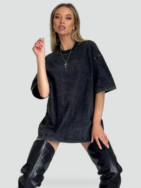 Short Sleeve Shirt with Button Front for Women