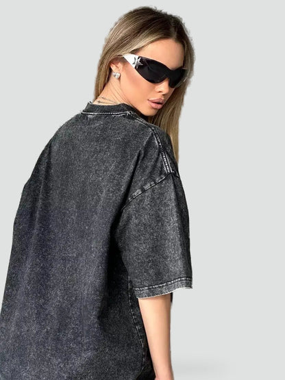 Short Sleeve Shirt with Button Front for Women