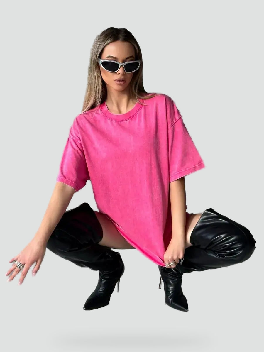 Short Sleeve Shirt with Button Front for Women