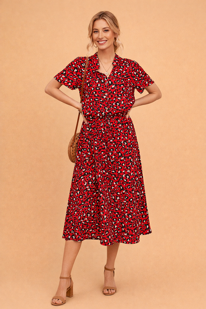 Midi Dress Boho Summer Flowy Style for Women
