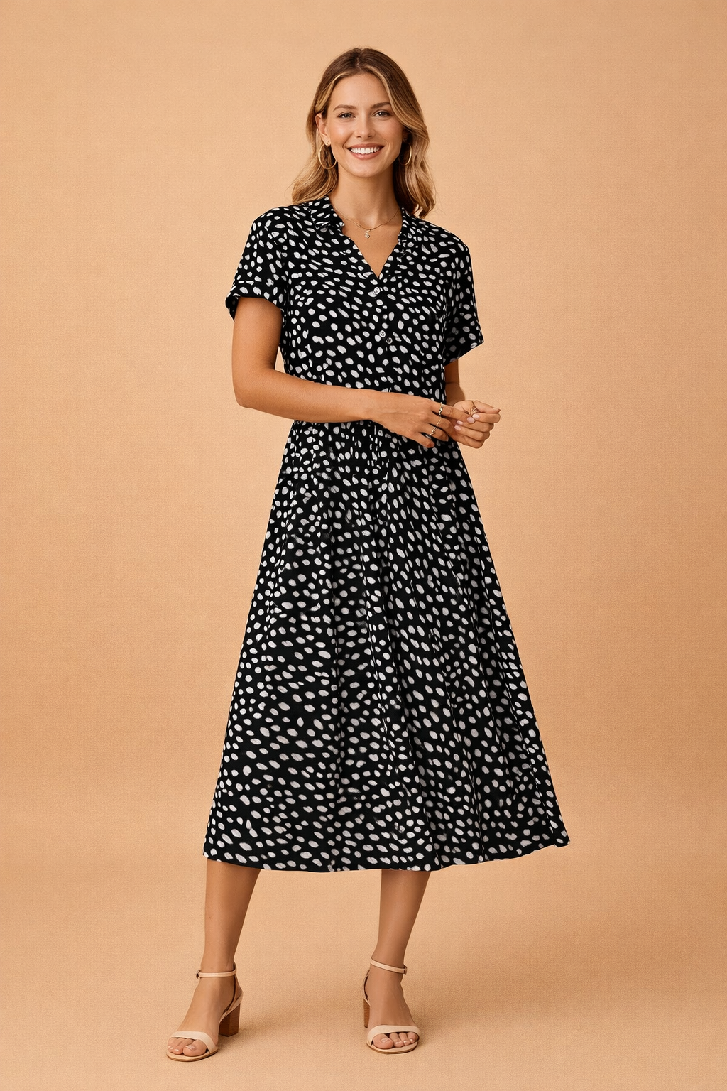 Midi Dress Boho Summer Flowy Style for Women