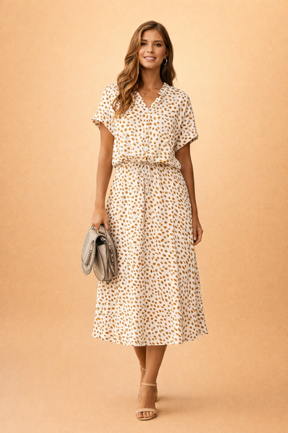Midi Dress Boho Summer Flowy Style for Women