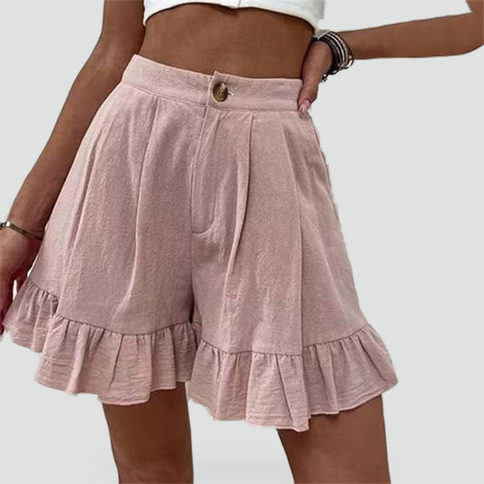 Women's High Waist Frill Shorts