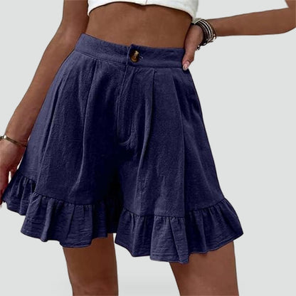 Women's High Waist Frill Shorts