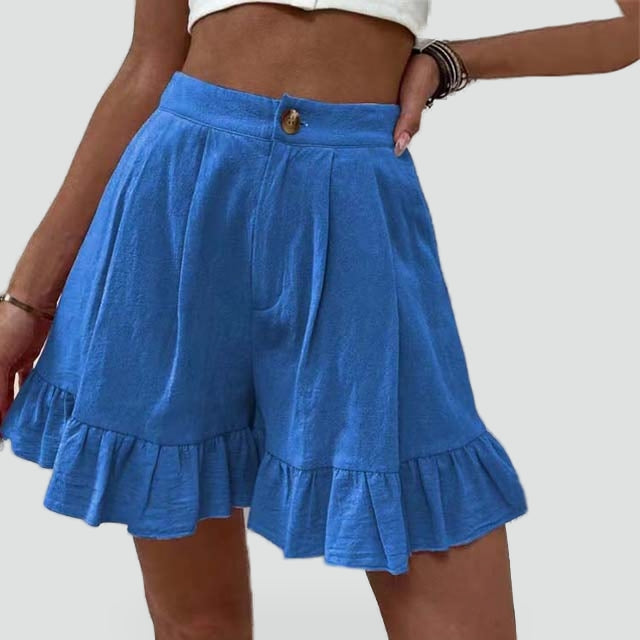 Women's High Waist Frill Shorts