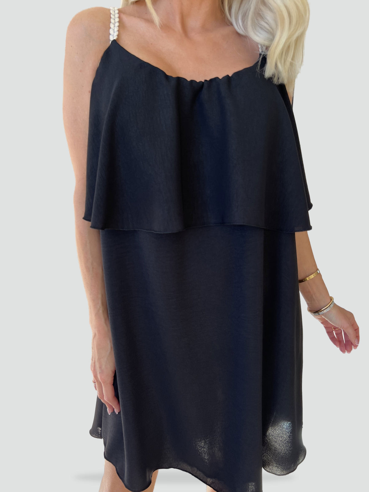 Midi Dress with Straps and Sleeveless Cut for Women